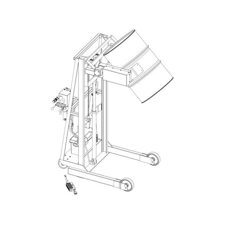 Morse MFG VERTICALLIFT DRUM POURER 60IN DC 510SS-115